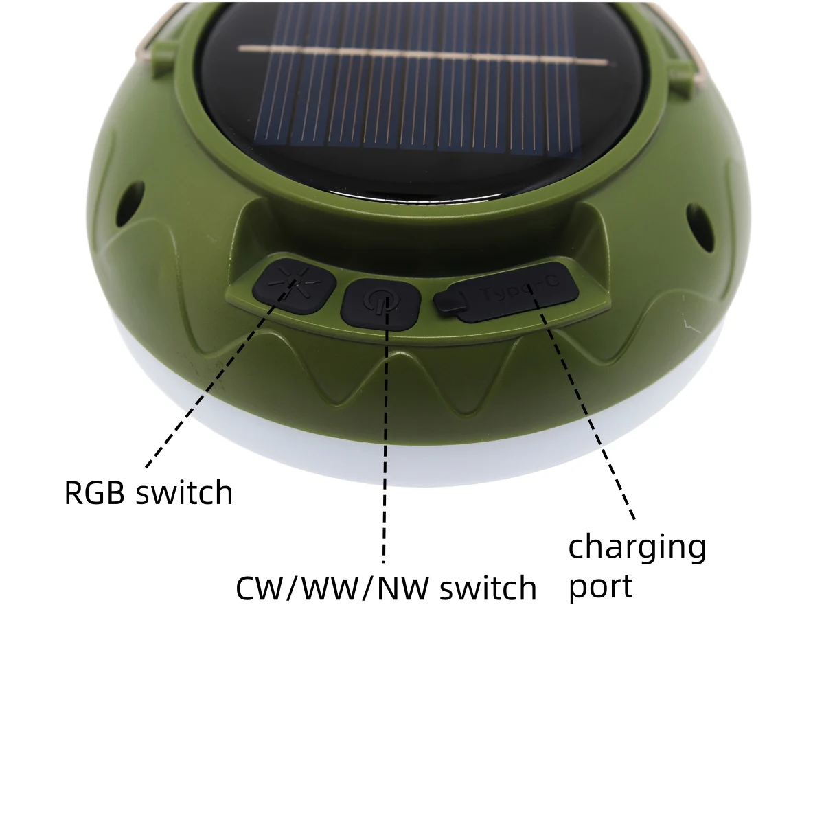 WK6065B WK6065B Rechargeable Solar Multi-color Camping Light