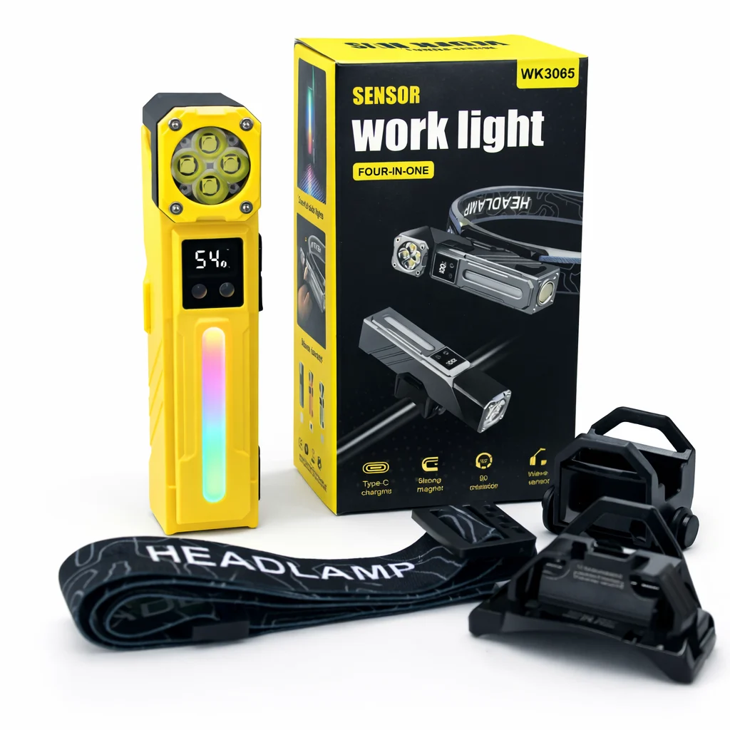 WK3065 WK3065 Motion Sensor Worklight & Headlamp & Bike Light With magnet and clip