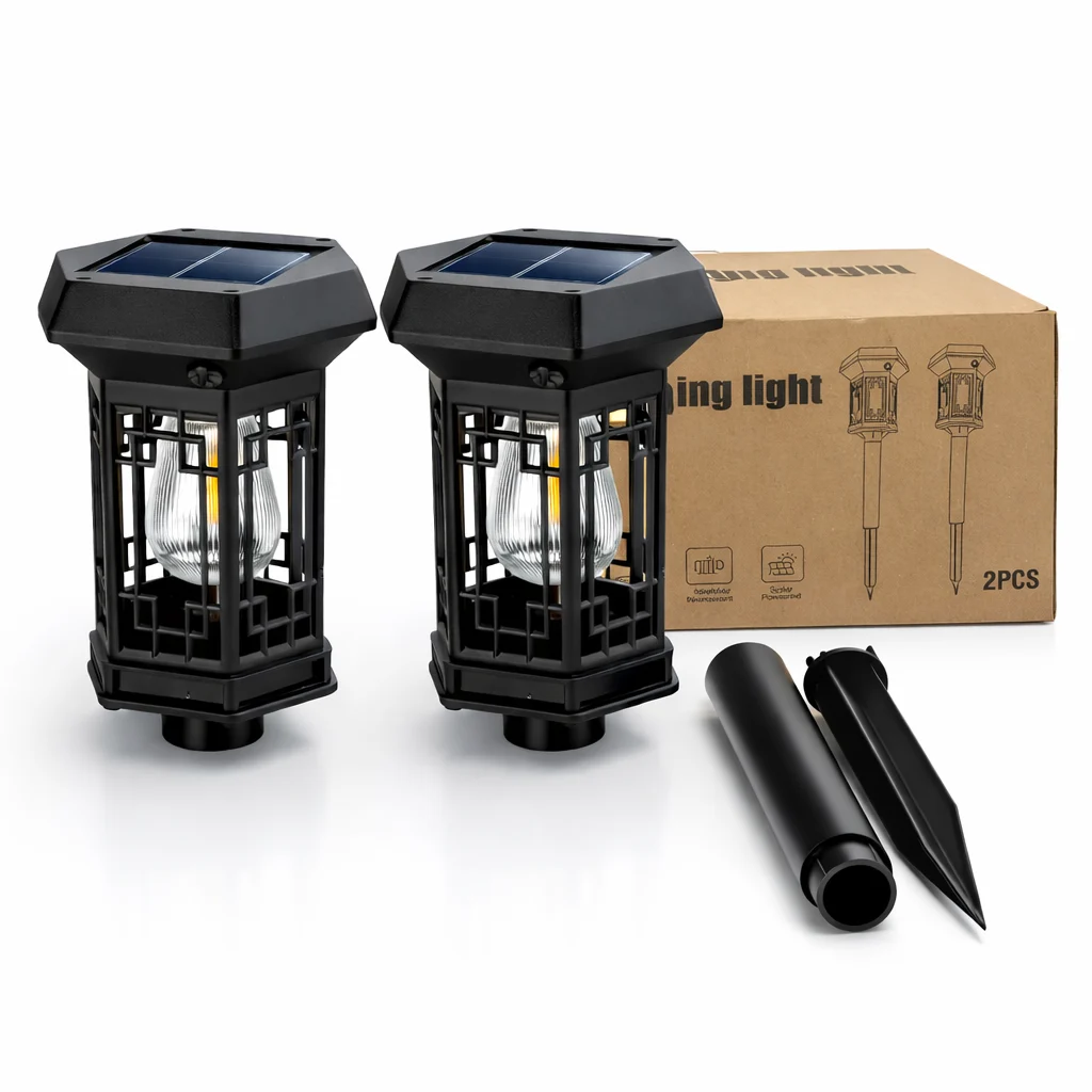 WK4025B WK4025B Solar Landscape Stake Light with Rear Buckle Slot Design