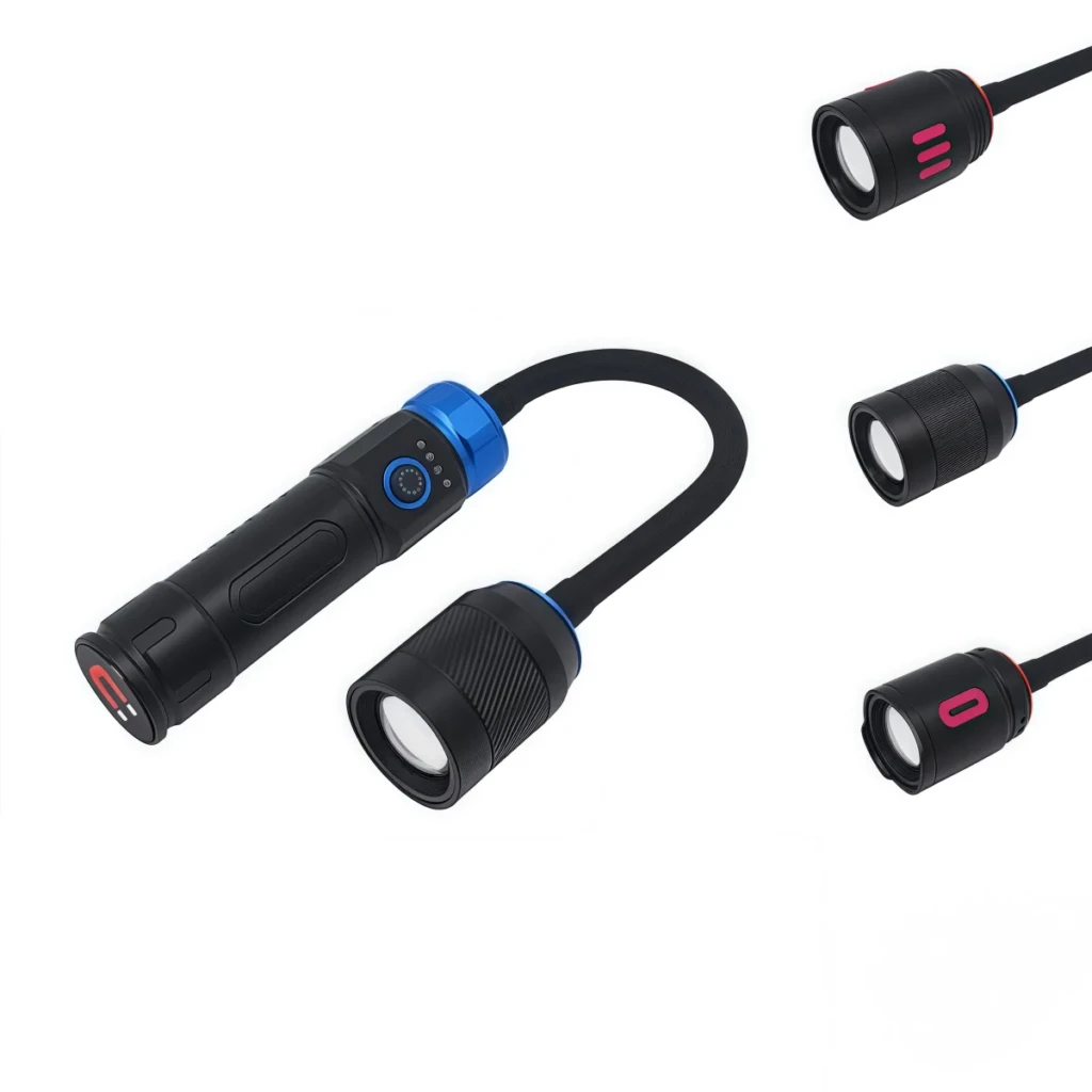 WK5024 WK5024 Aluminum Alloy Gooseneck Rechargeable Work Torch