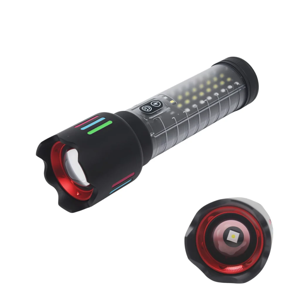 MF0844L MF0844L 655 lm Multifunctional Zoomable Flashlight with Power Bank
