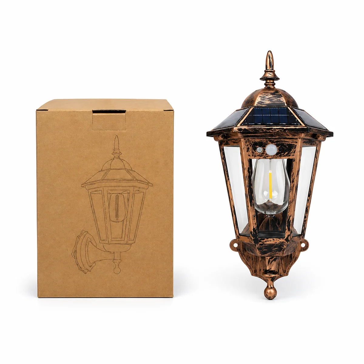 WK4026A WK4026A Vintage Solar Decorative Wall Lantern