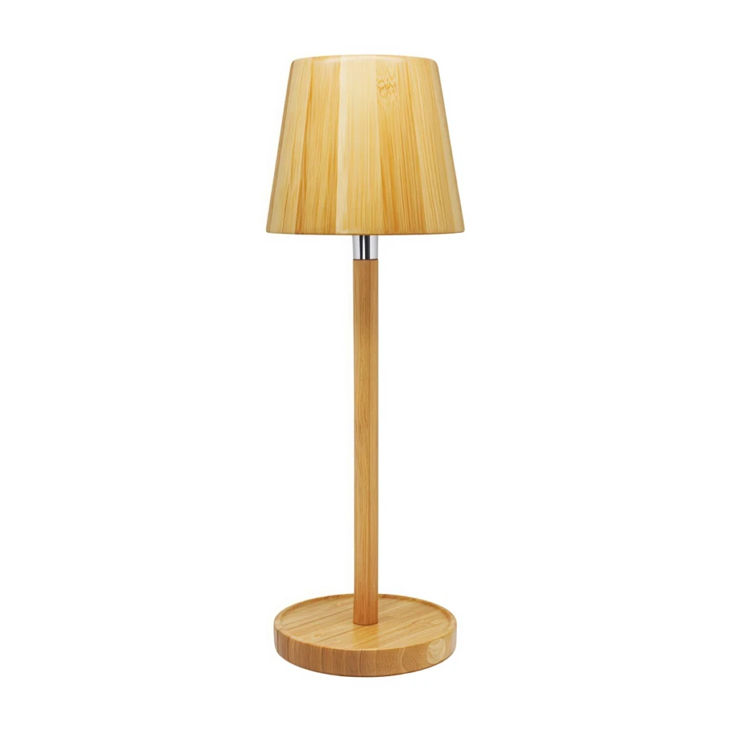 WK-A1036 WK-A1036 Moso Bamboo Stepless Dimming Touch Table Lamp