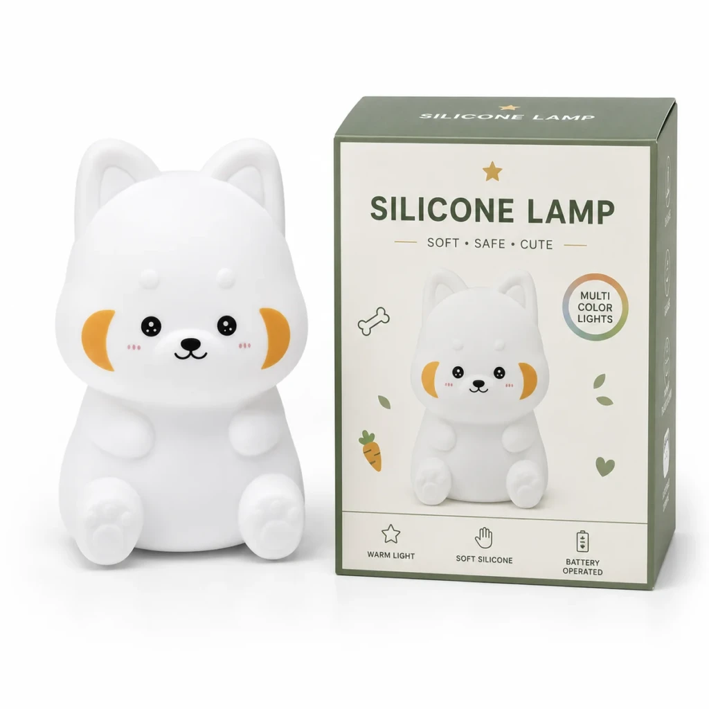 WK-A1027B WK-A1027B Cute Red Panda Silicone Night Light