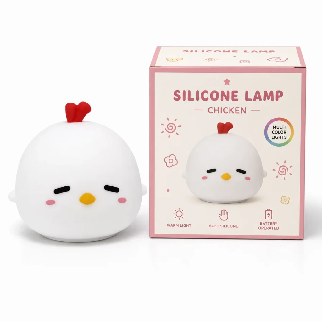 WK-A1028A WK-A1028A Cute Chicken Silicone Night Light