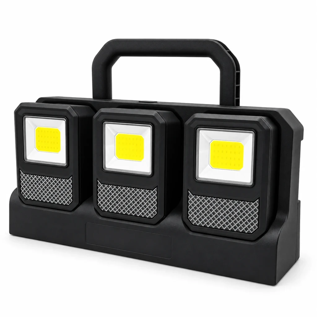 WK5063 Rechargeable 3-Panel COB Work Light