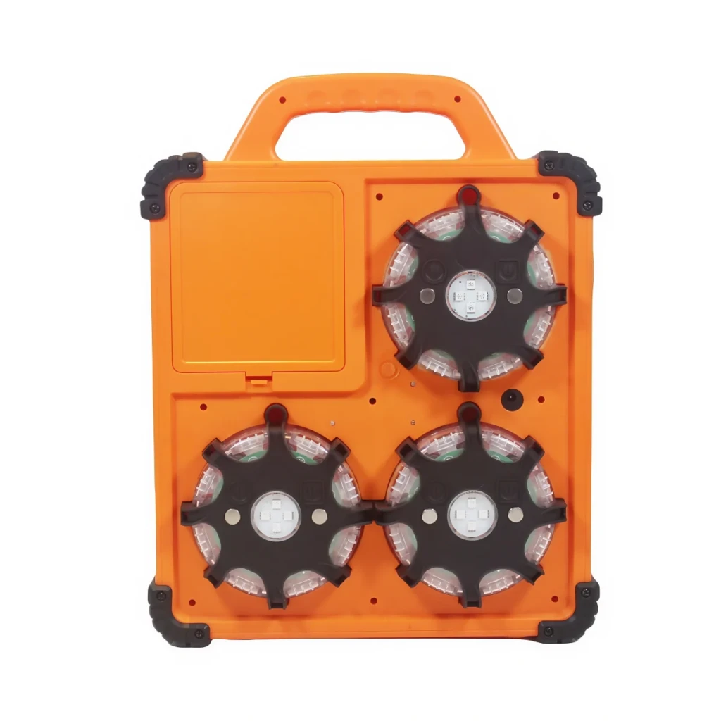 MF2020R-6 pieces Portable Sequential RGB LED Emergency Road Warning Light System