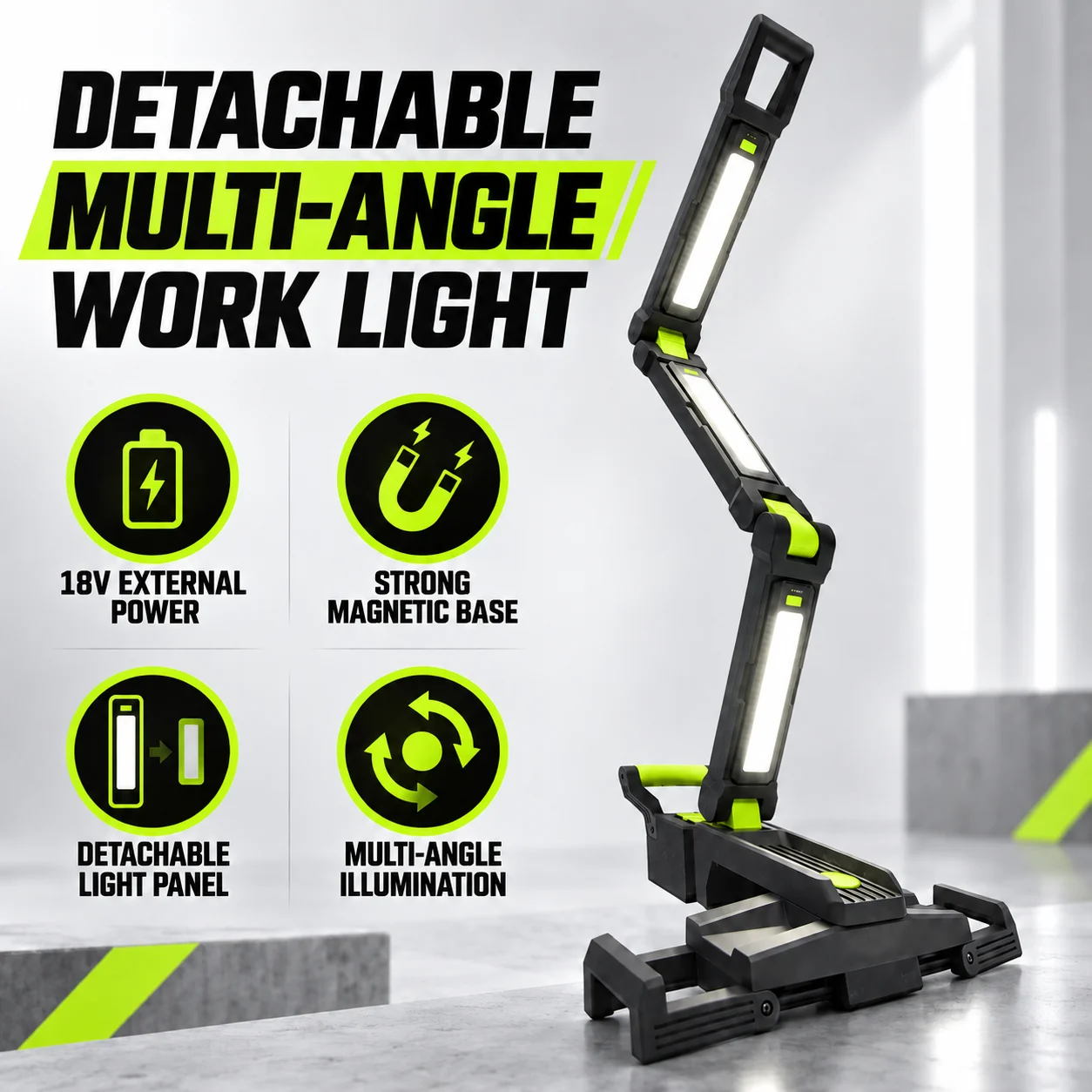 WK5074 Dual Power System Modular Detachable Foldable Area Work Light