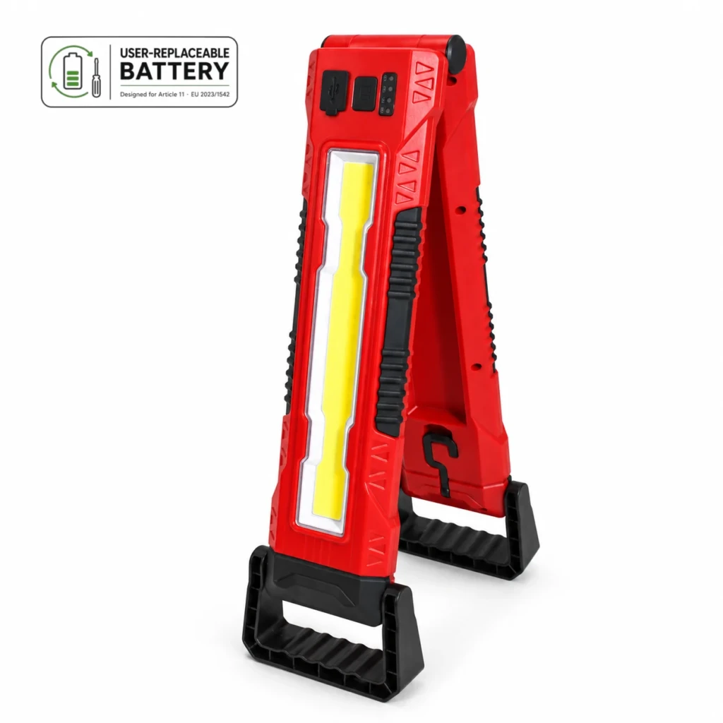 WK5075 Foldable Magnetic Dual-Panel Inspection Work Light